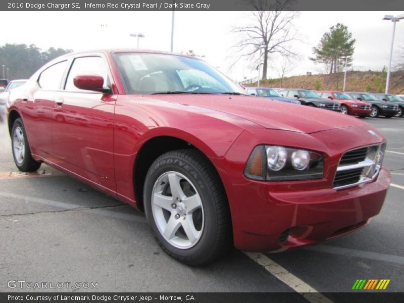 Inferno Red Crystal Pearl / Dark Slate Gray 2010 Dodge Charger SE