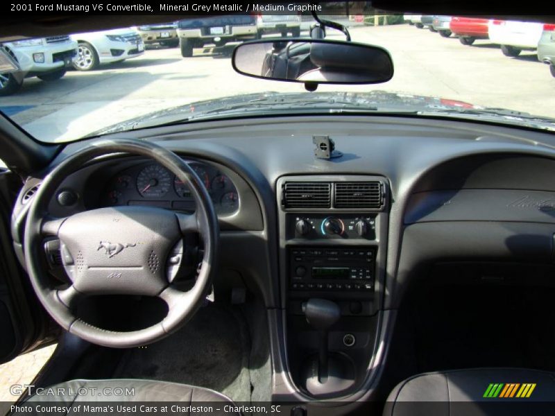 Mineral Grey Metallic / Medium Graphite 2001 Ford Mustang V6 Convertible