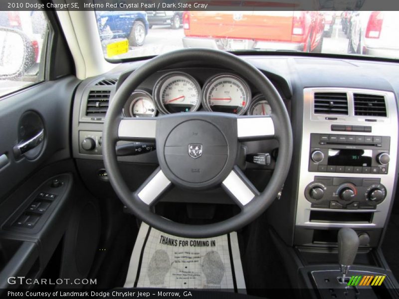 Inferno Red Crystal Pearl / Dark Slate Gray 2010 Dodge Charger SE
