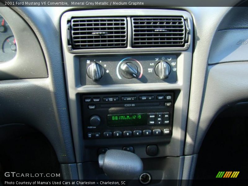 Mineral Grey Metallic / Medium Graphite 2001 Ford Mustang V6 Convertible