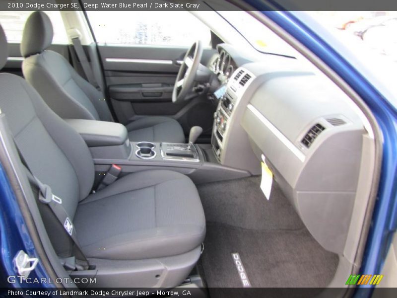 Deep Water Blue Pearl / Dark Slate Gray 2010 Dodge Charger SE