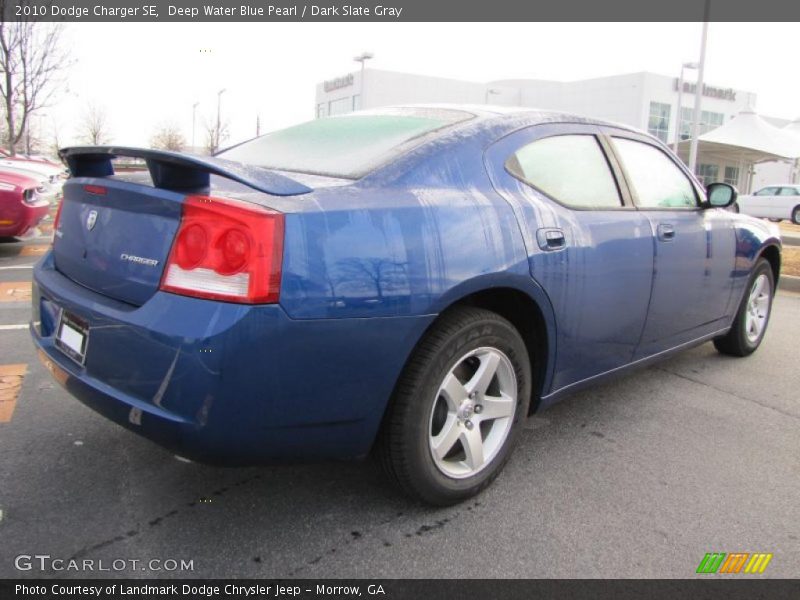 Deep Water Blue Pearl / Dark Slate Gray 2010 Dodge Charger SE