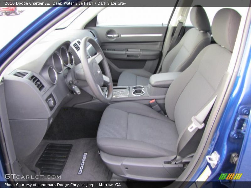 Deep Water Blue Pearl / Dark Slate Gray 2010 Dodge Charger SE