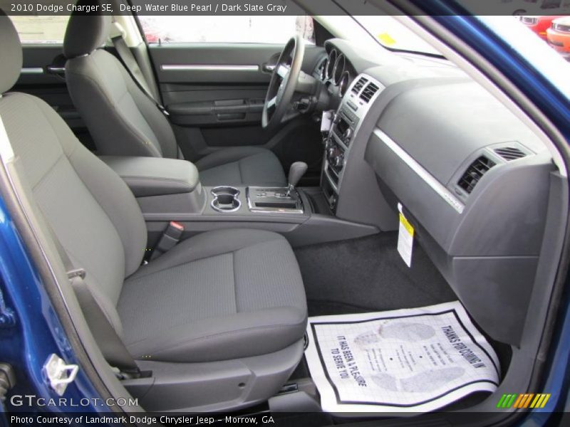 Deep Water Blue Pearl / Dark Slate Gray 2010 Dodge Charger SE