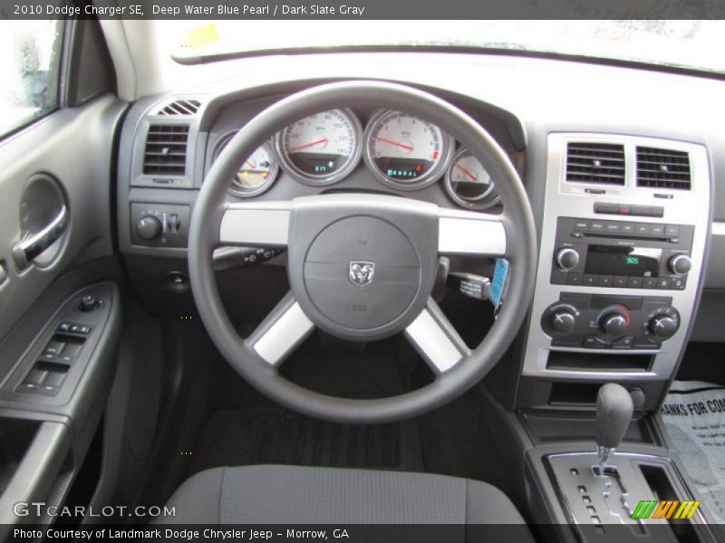 Deep Water Blue Pearl / Dark Slate Gray 2010 Dodge Charger SE
