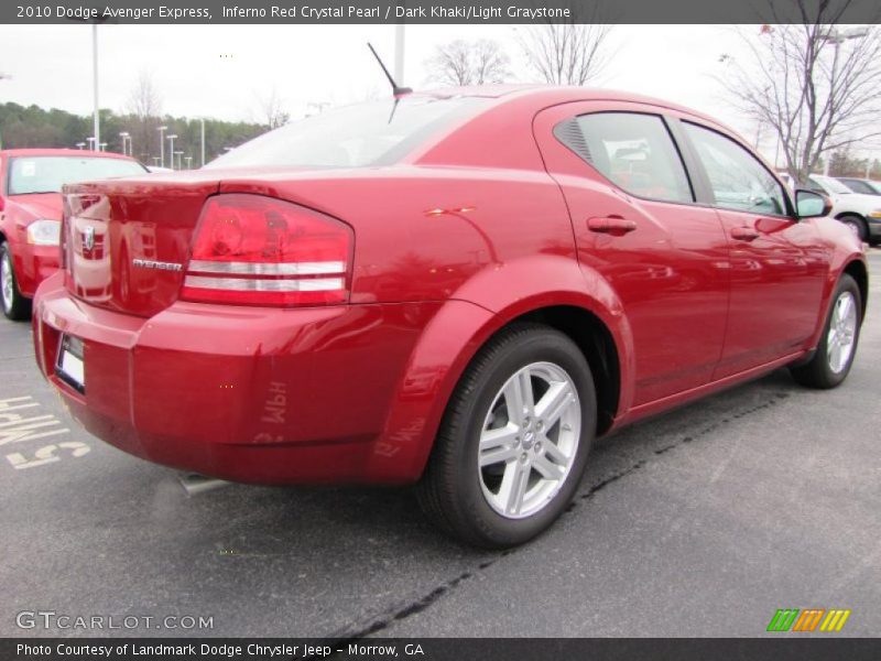 Inferno Red Crystal Pearl / Dark Khaki/Light Graystone 2010 Dodge Avenger Express