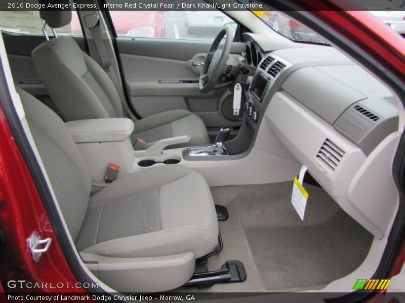 Inferno Red Crystal Pearl / Dark Khaki/Light Graystone 2010 Dodge Avenger Express