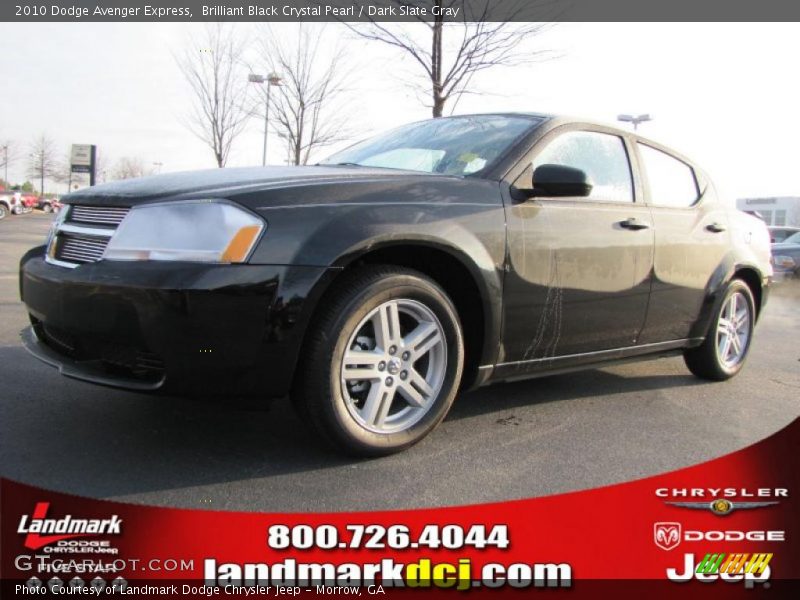 Brilliant Black Crystal Pearl / Dark Slate Gray 2010 Dodge Avenger Express