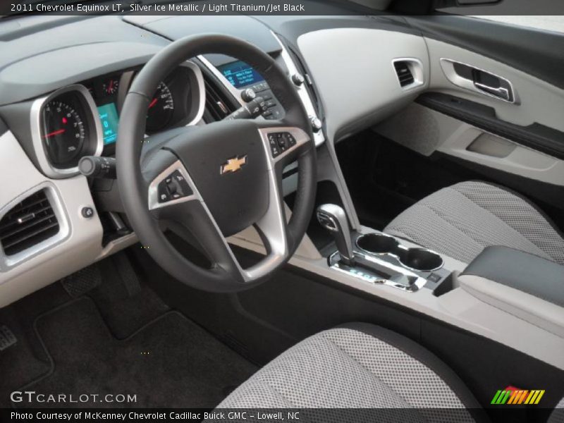 Silver Ice Metallic / Light Titanium/Jet Black 2011 Chevrolet Equinox LT