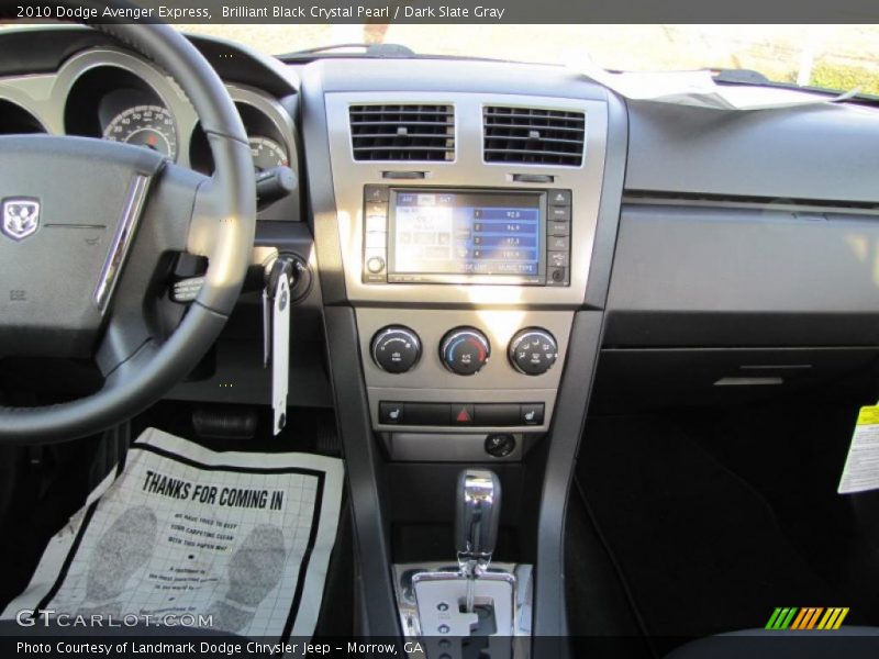 Brilliant Black Crystal Pearl / Dark Slate Gray 2010 Dodge Avenger Express
