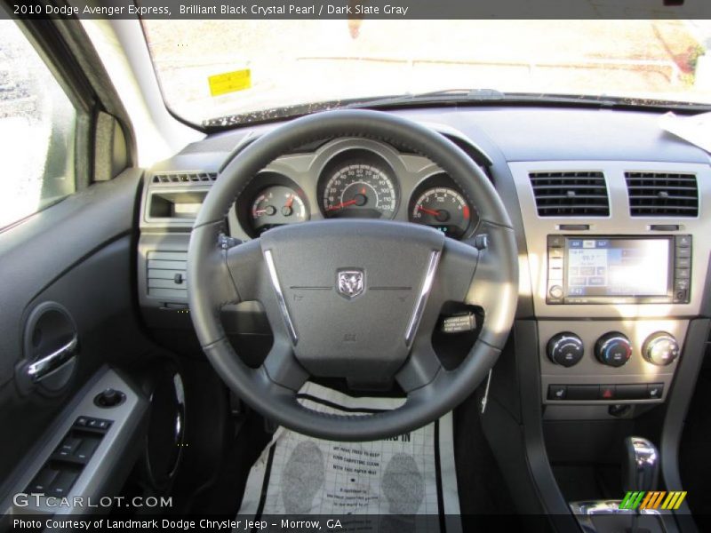 Brilliant Black Crystal Pearl / Dark Slate Gray 2010 Dodge Avenger Express