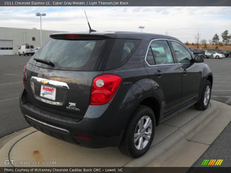 Cyber Gray Metallic / Light Titanium/Jet Black 2011 Chevrolet Equinox LS