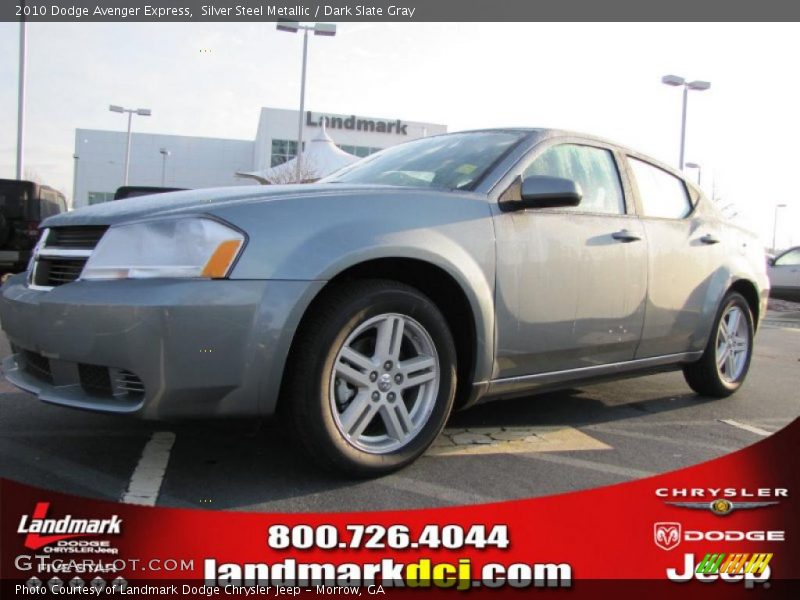 Silver Steel Metallic / Dark Slate Gray 2010 Dodge Avenger Express