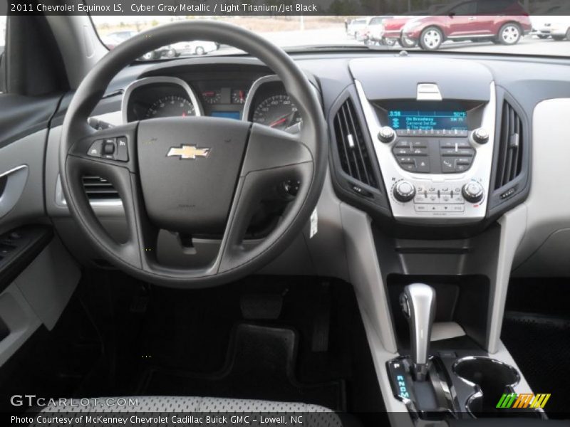 Cyber Gray Metallic / Light Titanium/Jet Black 2011 Chevrolet Equinox LS