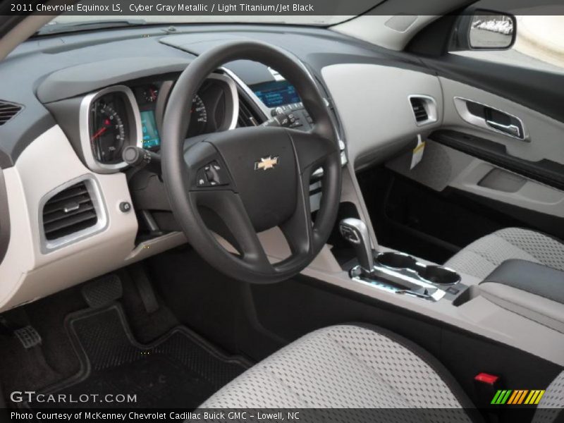 Cyber Gray Metallic / Light Titanium/Jet Black 2011 Chevrolet Equinox LS