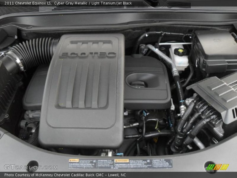 Cyber Gray Metallic / Light Titanium/Jet Black 2011 Chevrolet Equinox LS