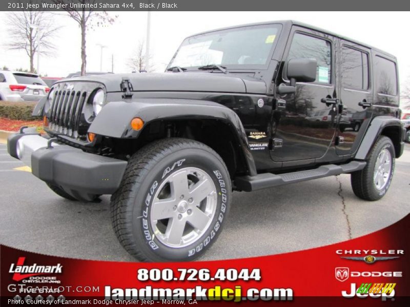 Black / Black 2011 Jeep Wrangler Unlimited Sahara 4x4