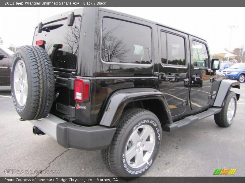 Black / Black 2011 Jeep Wrangler Unlimited Sahara 4x4