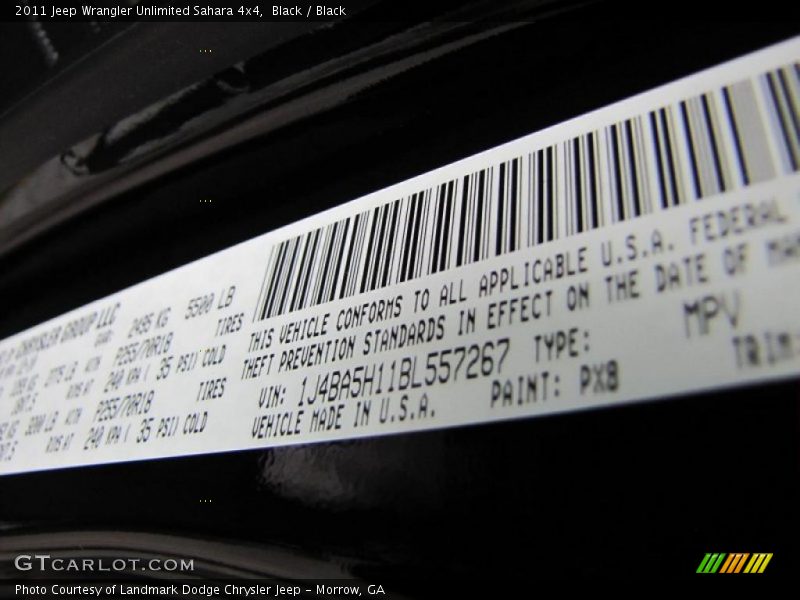 Black / Black 2011 Jeep Wrangler Unlimited Sahara 4x4