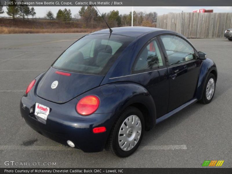 Galactic Blue Metallic / Black 2005 Volkswagen New Beetle GL Coupe