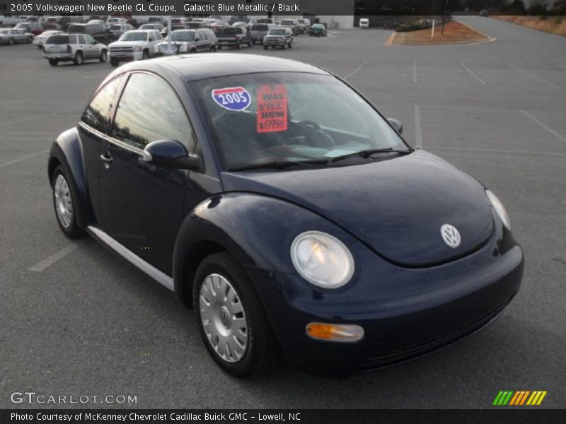 Galactic Blue Metallic / Black 2005 Volkswagen New Beetle GL Coupe