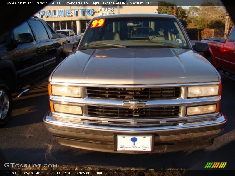 Light Pewter Metallic / Medium Oak 1999 Chevrolet Silverado 1500 LS Extended Cab