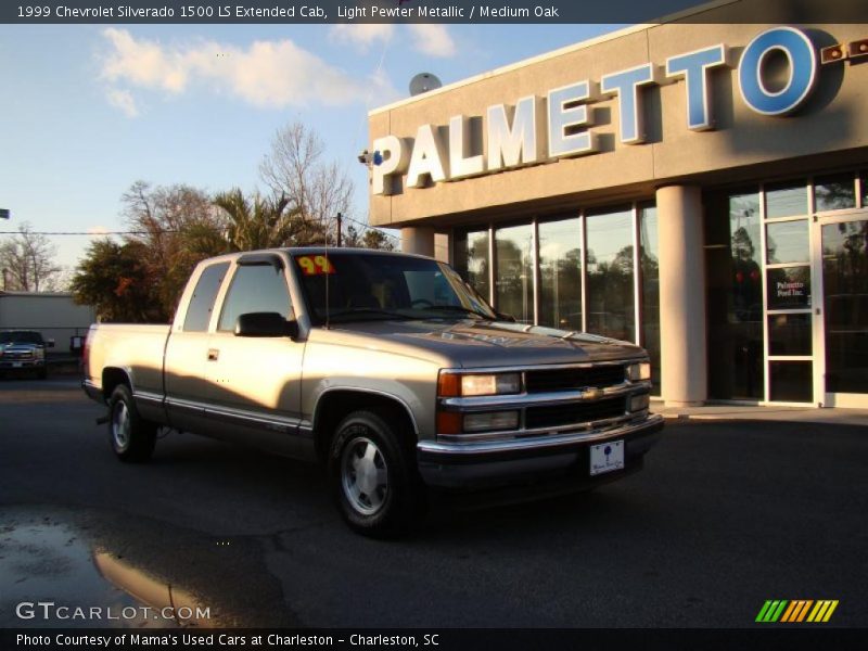 Light Pewter Metallic / Medium Oak 1999 Chevrolet Silverado 1500 LS Extended Cab