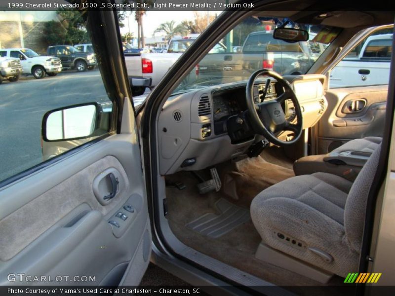 Light Pewter Metallic / Medium Oak 1999 Chevrolet Silverado 1500 LS Extended Cab