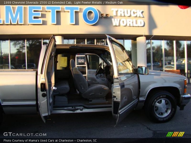 Light Pewter Metallic / Medium Oak 1999 Chevrolet Silverado 1500 LS Extended Cab