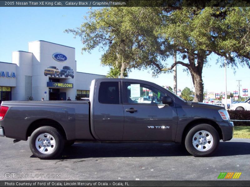 Galaxy Black / Graphite/Titanium 2005 Nissan Titan XE King Cab