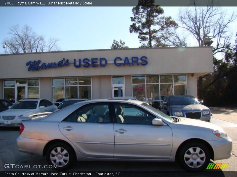 Lunar Mist Metallic / Stone 2003 Toyota Camry LE
