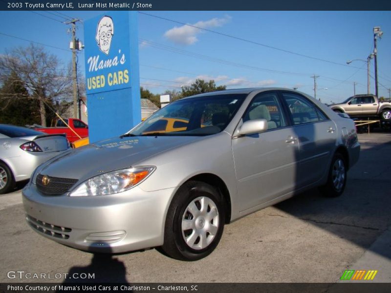 Lunar Mist Metallic / Stone 2003 Toyota Camry LE