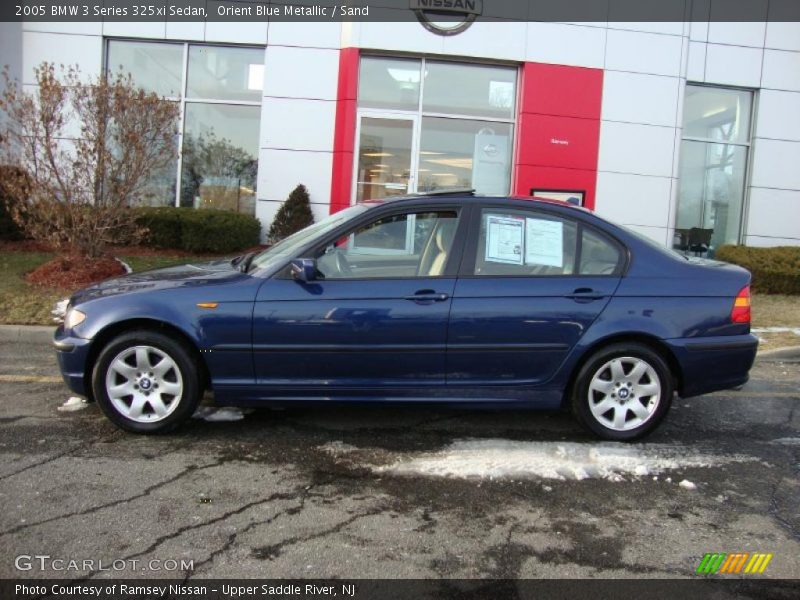 Orient Blue Metallic / Sand 2005 BMW 3 Series 325xi Sedan