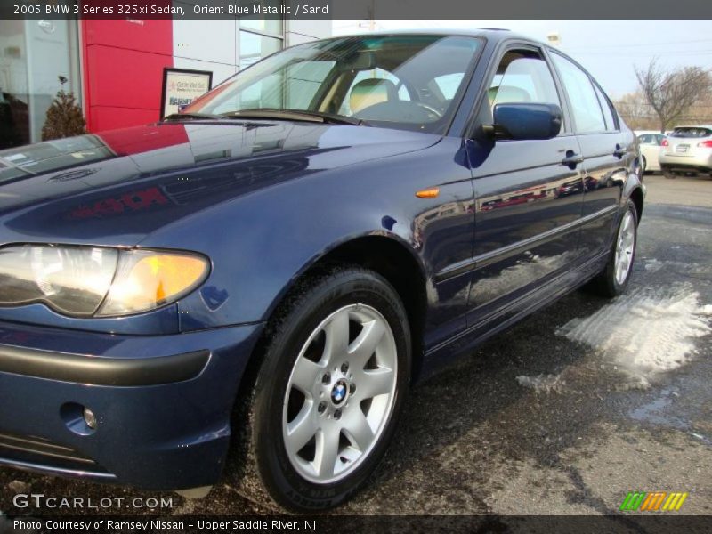 Orient Blue Metallic / Sand 2005 BMW 3 Series 325xi Sedan