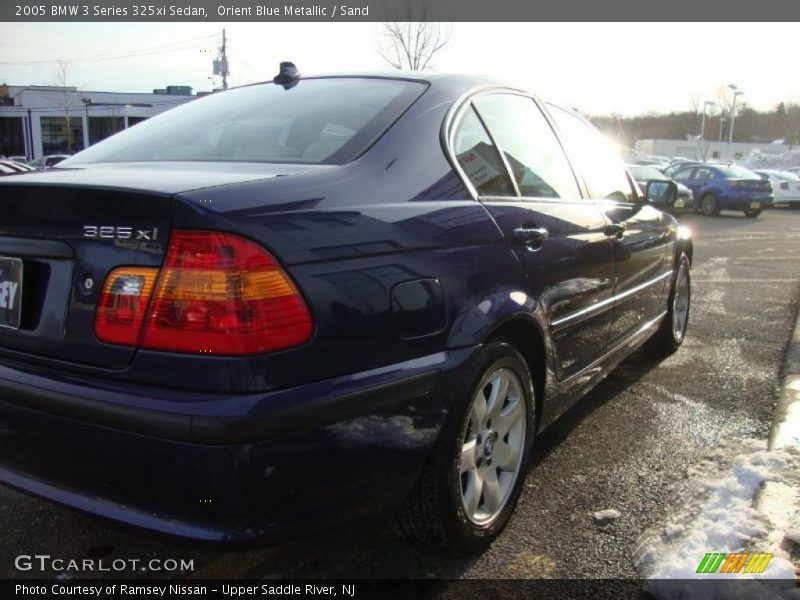 Orient Blue Metallic / Sand 2005 BMW 3 Series 325xi Sedan