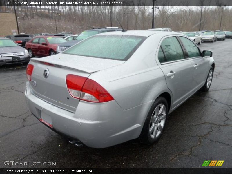 Brilliant Silver Metallic / Dark Charcoal 2010 Mercury Milan I4 Premier