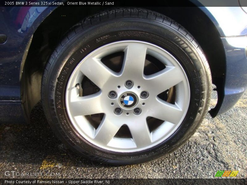 Orient Blue Metallic / Sand 2005 BMW 3 Series 325xi Sedan