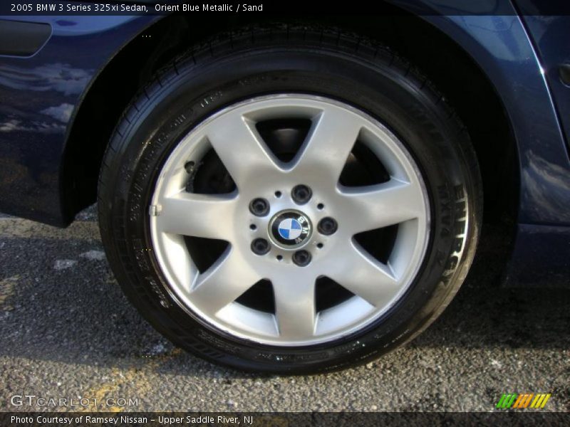Orient Blue Metallic / Sand 2005 BMW 3 Series 325xi Sedan