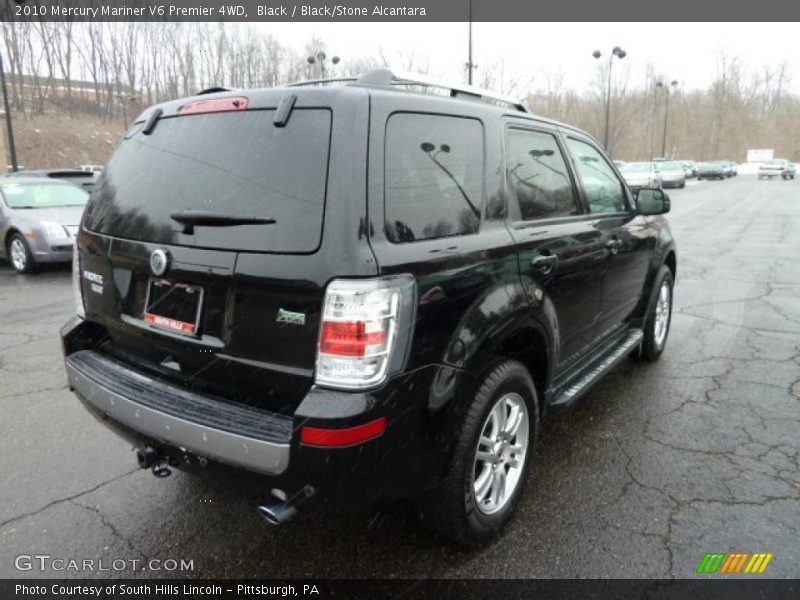 Black / Black/Stone Alcantara 2010 Mercury Mariner V6 Premier 4WD