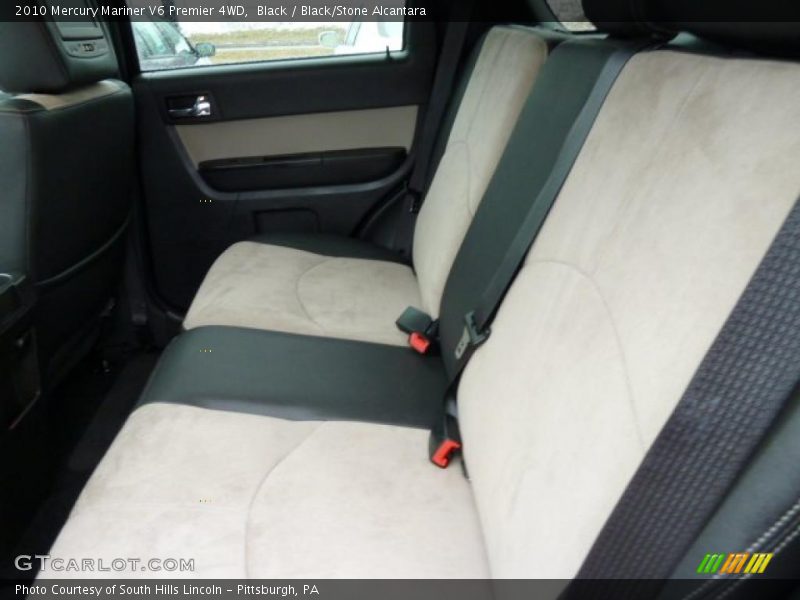 Black / Black/Stone Alcantara 2010 Mercury Mariner V6 Premier 4WD