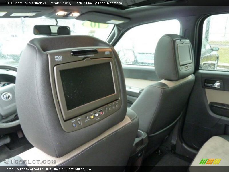 Black / Black/Stone Alcantara 2010 Mercury Mariner V6 Premier 4WD