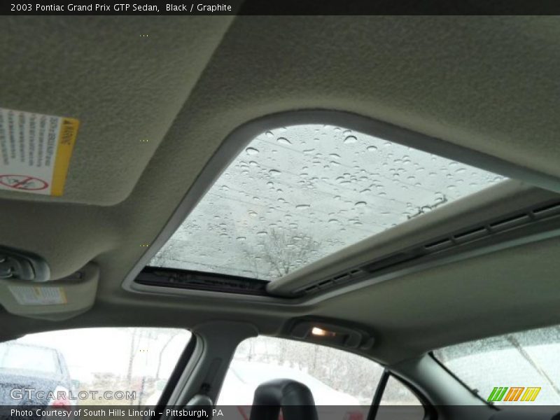 Sunroof of 2003 Grand Prix GTP Sedan