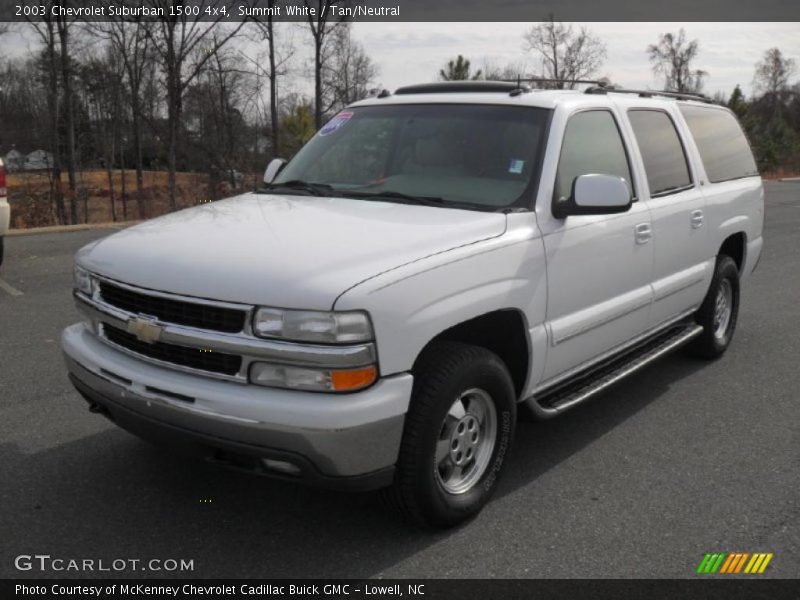 Summit White / Tan/Neutral 2003 Chevrolet Suburban 1500 4x4
