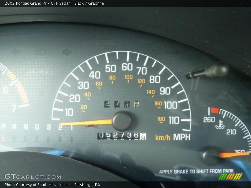 Black / Graphite 2003 Pontiac Grand Prix GTP Sedan