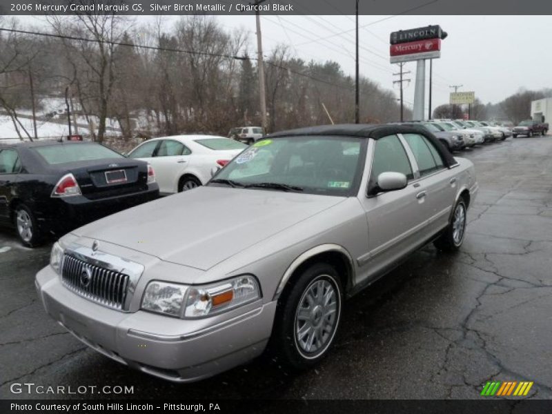 Silver Birch Metallic / Charcoal Black 2006 Mercury Grand Marquis GS