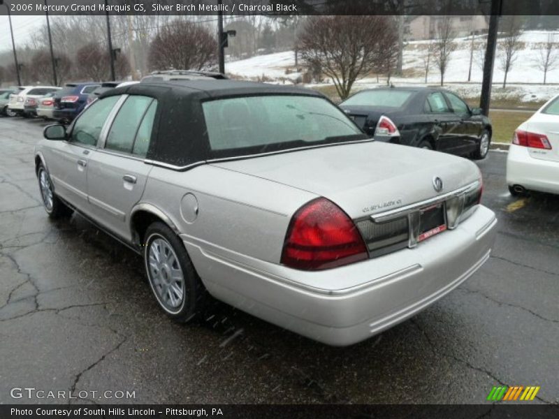Silver Birch Metallic / Charcoal Black 2006 Mercury Grand Marquis GS