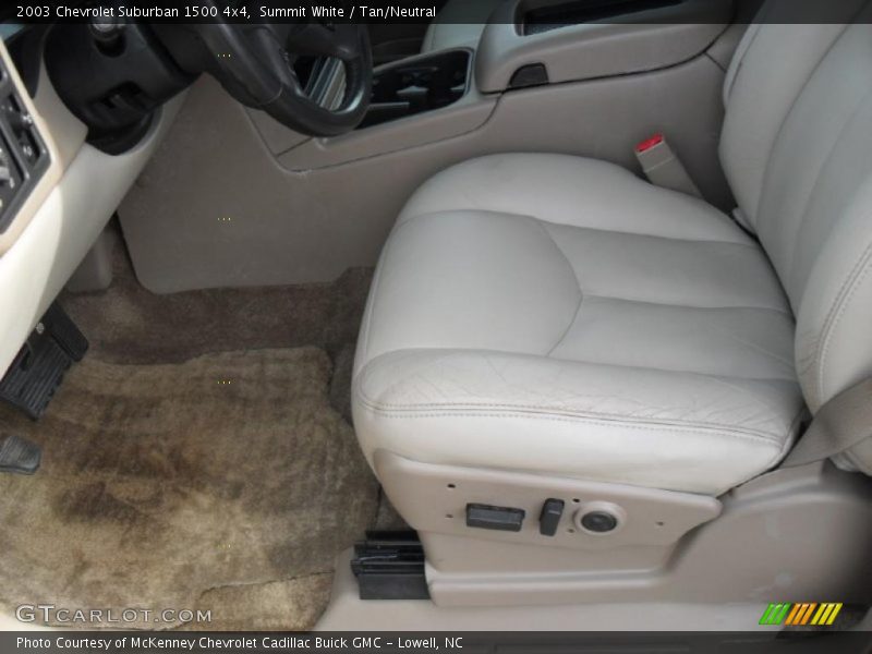 Summit White / Tan/Neutral 2003 Chevrolet Suburban 1500 4x4