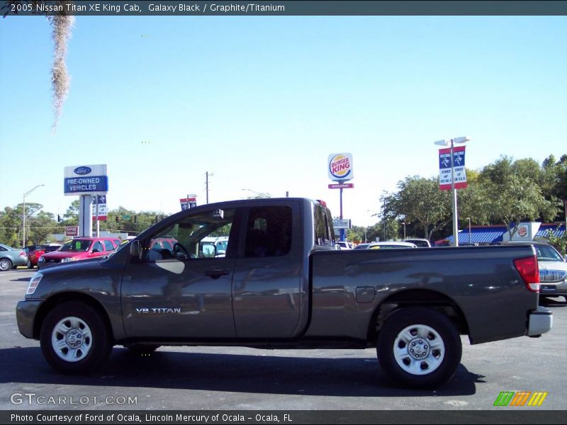 Galaxy Black / Graphite/Titanium 2005 Nissan Titan XE King Cab