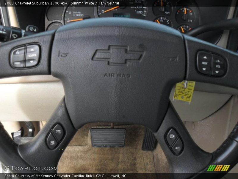 Summit White / Tan/Neutral 2003 Chevrolet Suburban 1500 4x4