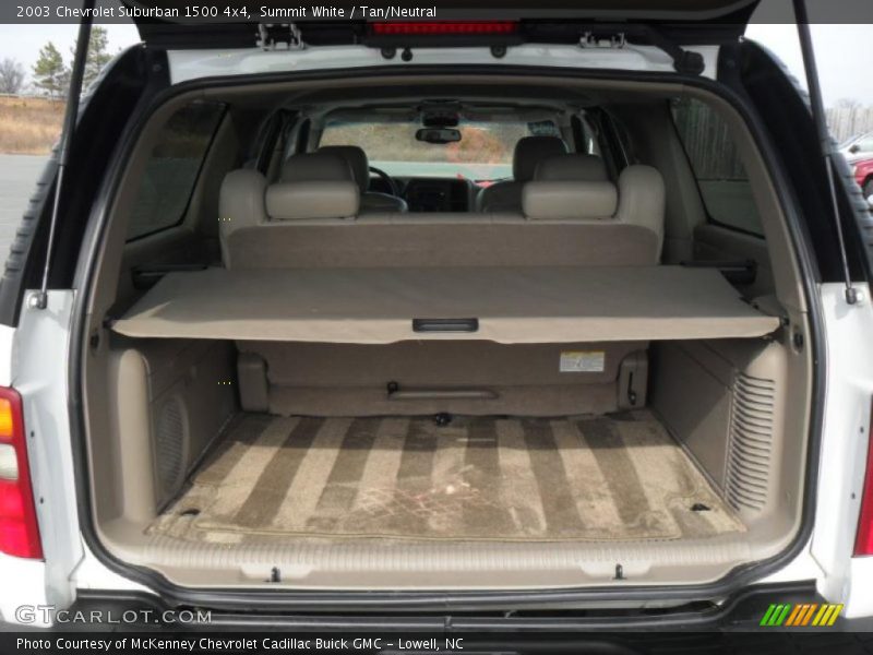 Summit White / Tan/Neutral 2003 Chevrolet Suburban 1500 4x4